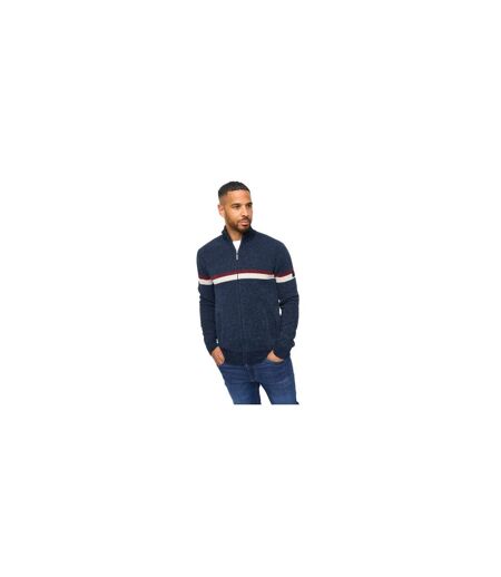 Pull Stampton Chenille Homme Bleu Marine Bewley & Ritch