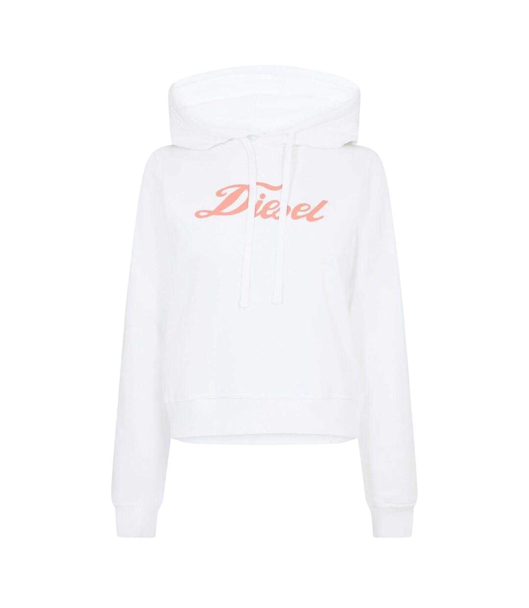 Sweat À Capuche Motif/style Lettrage Femme Blanc Diesel-1
