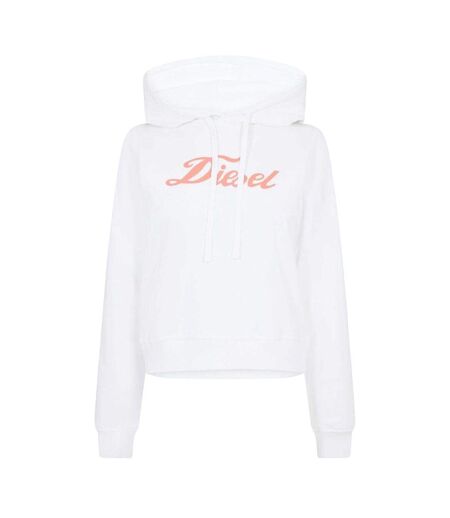 Sweat À Capuche Motif/style Lettrage Femme Blanc Diesel