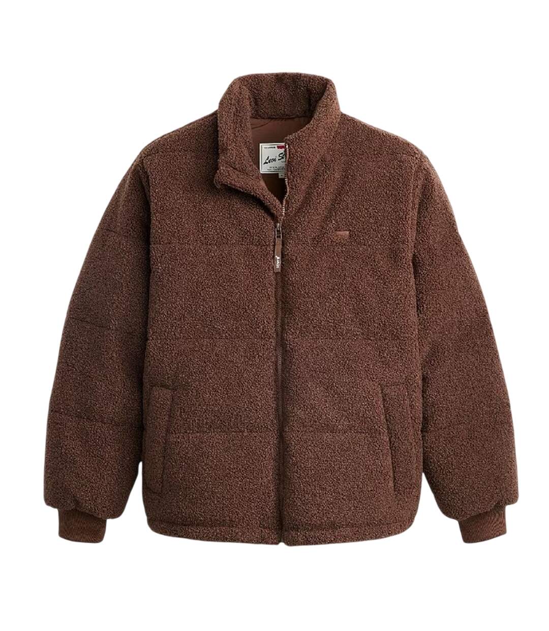 Mens Rocky Quilted Puffer Jacket Brown Levis-2