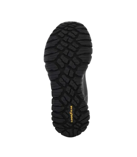 Mens Arch Fit Road Walker Vernal Leather Trainers Black Skechers