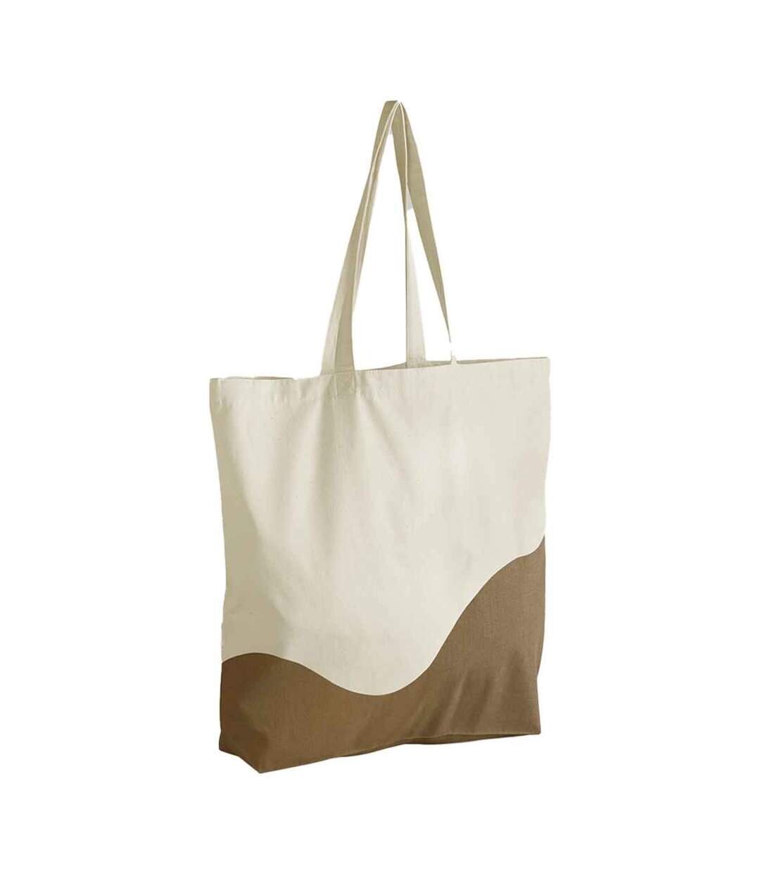 Tote Bag Adulte 44 Cm X 36 Cm X 10 Cm Beige Pâle Caramel Westford Mill-1