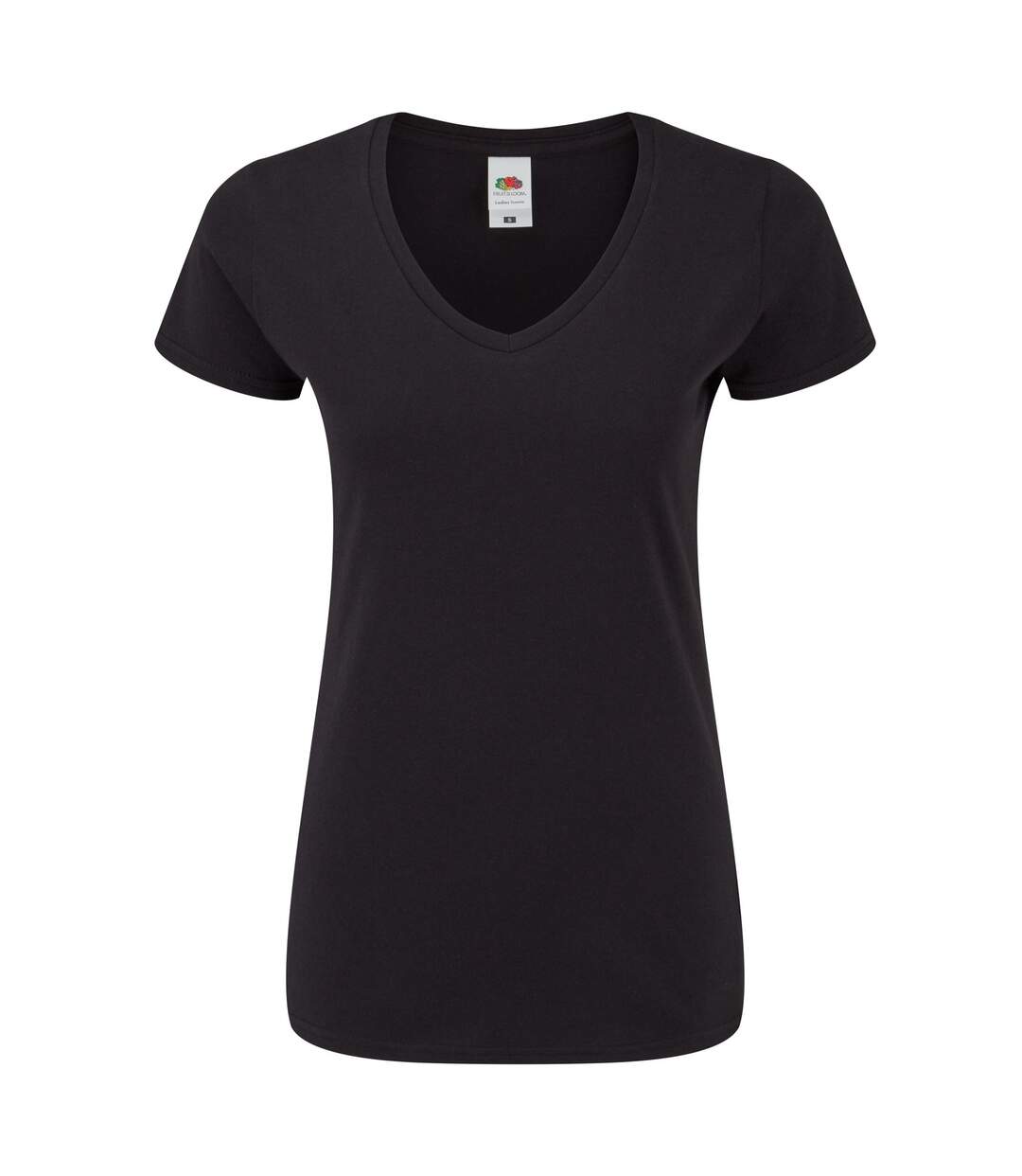 T-shirt Iconic Femme Noir Fruit Of The Loom-1