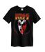 T-shirt Style Kiss Simmons Tongue Adulte Noir Amplified-1