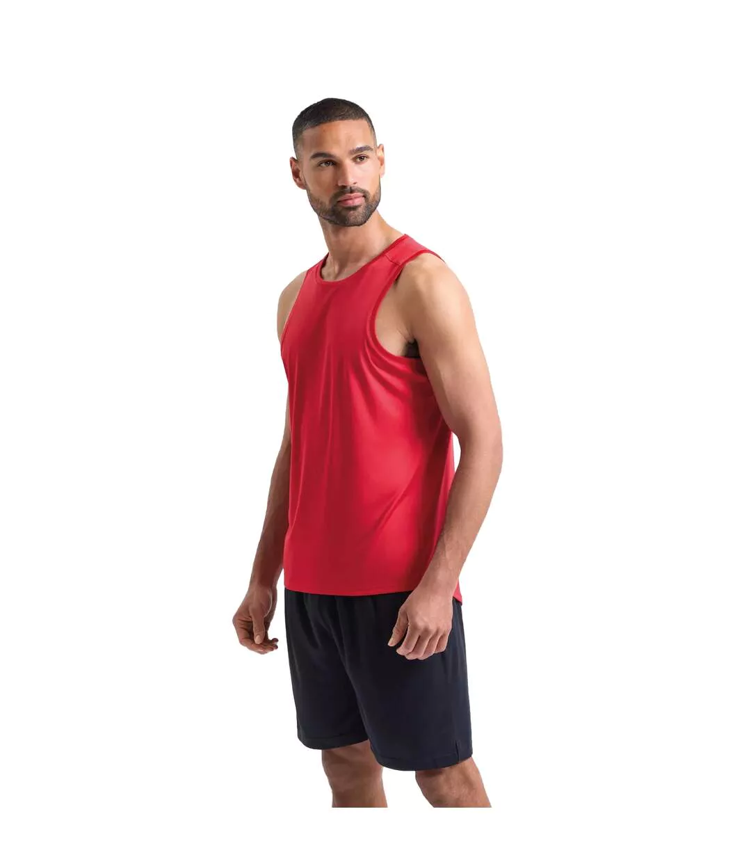 Débardeur Ion-charge Homme Rouge Feu TriDri-1