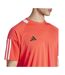 Mens Sereno T-shirt Lucid Red White Adidas-4