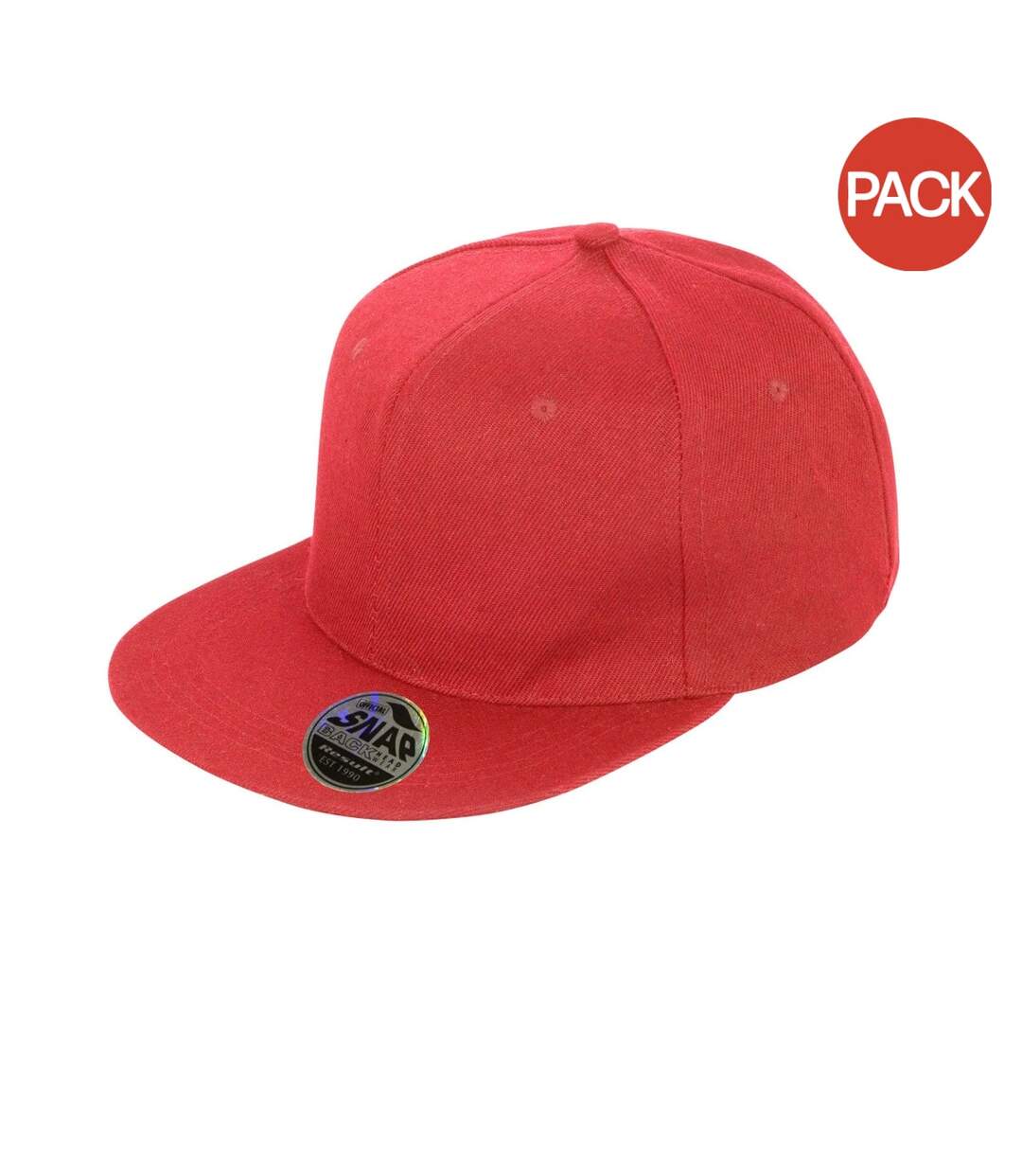 Lot de 2  casquettes bronx adulte rouge Result-1