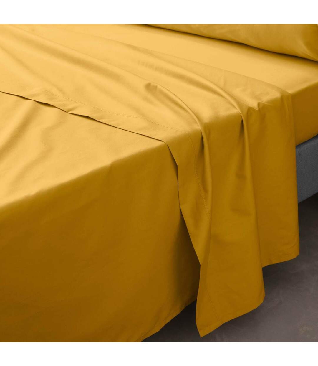 Drap Plat Percaline 180x290cm Curry-1