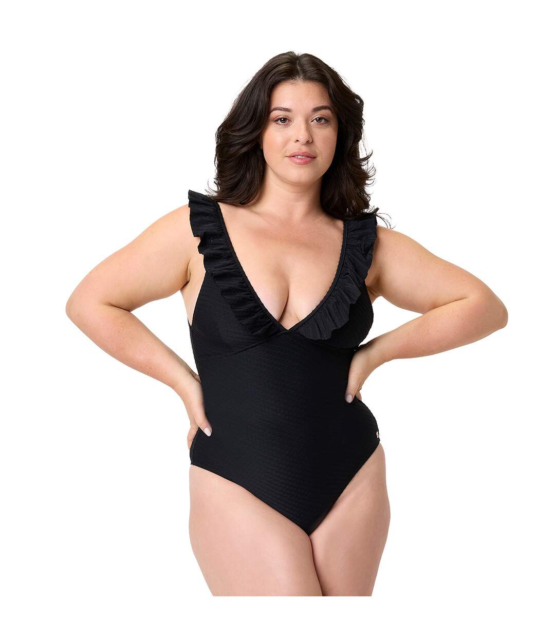 Maillot de bain une pièce noir Corsica-3