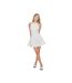 Robe Courte Femme Blanc Muse-4