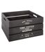Lot de 6 Caisses Cagettes Facto 40cm Charbon-2