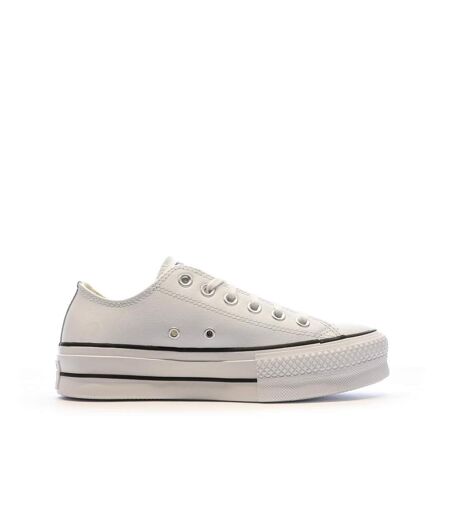 All star baskets blanches à plateforme femme converse