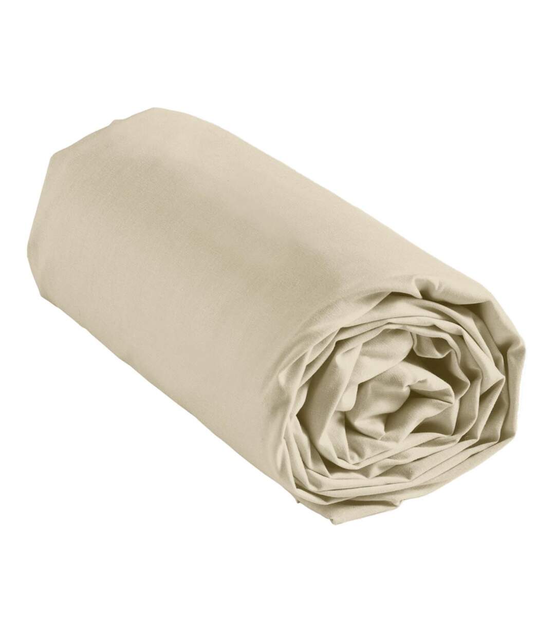 Drap Housse Uni Linella 140x190cm Ivoire-5