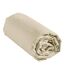 Drap Housse Uni Linella 140x190cm Ivoire-5