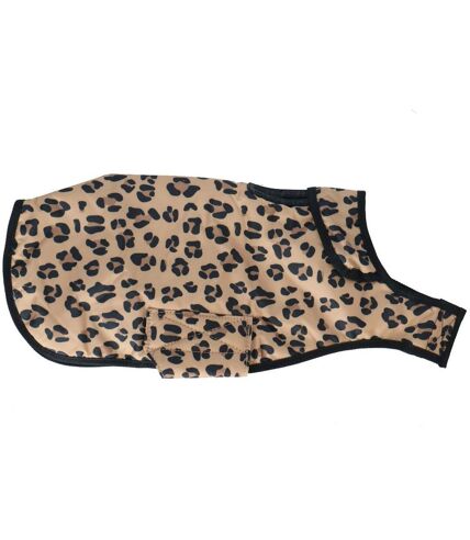 Digby & Fox Leopard Print Dog Coat (Brown/Black) (XXL-14cm) - UTER1646