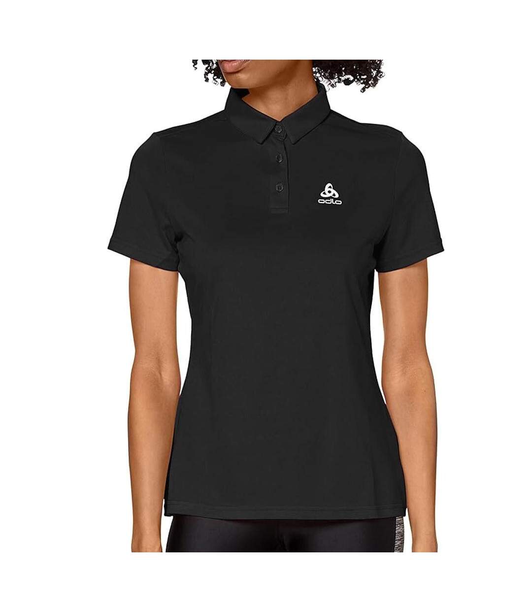 Polo noir femme odlo tina-1