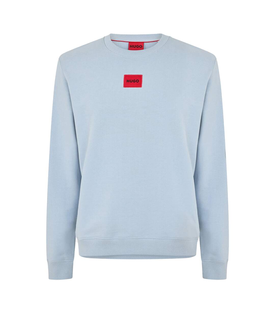 Mens Diragol Crew Neck Sweatshirt Light Blue Hugo-1