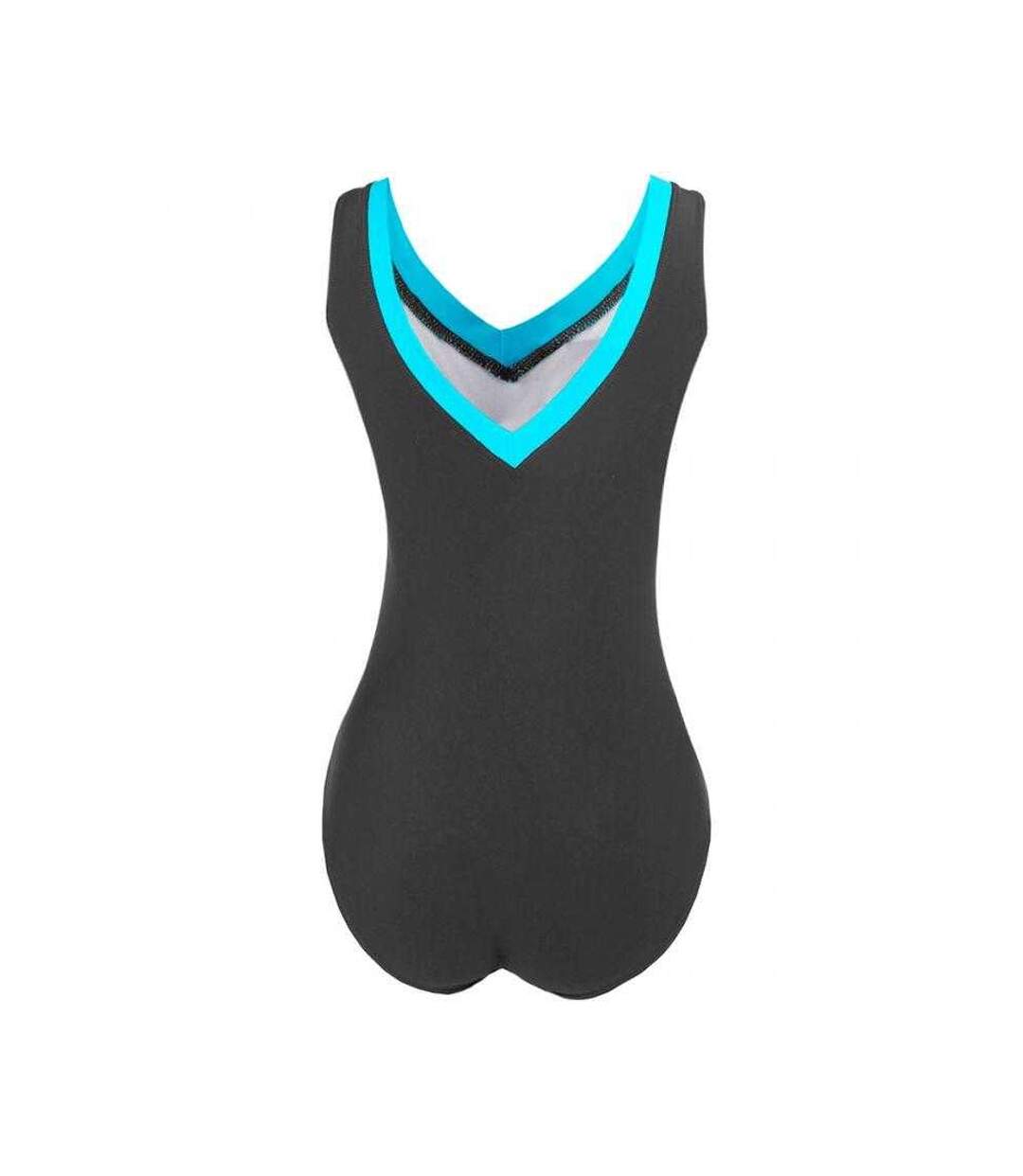 Maillot De Bain 1 Pièce Angie Femme Bleu Gris Crowell-2
