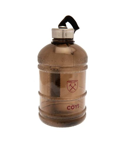 West Ham United FC Barrel Water Bottle (Claret Red/Brown) (One Size) - UTTA10442