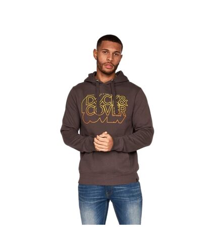 Duck and Cover Mens Fillberts Hoodie (Brick Red)