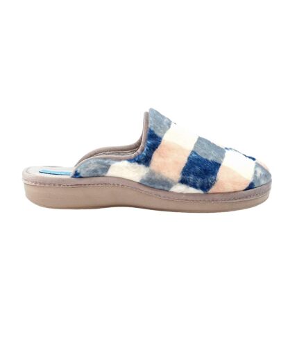 Chaussons mules yasmina femme bleu Lunar