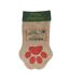 Santa paws festive pet stocking brown Pet Brands