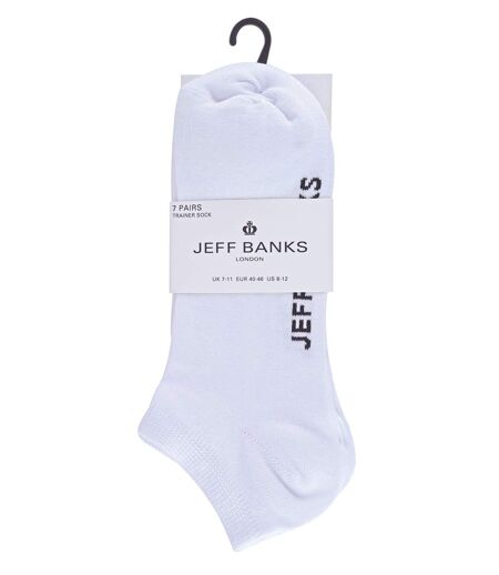 Jeff Banks - 7 Pk Mens Everyday Cotton Trainer Socks