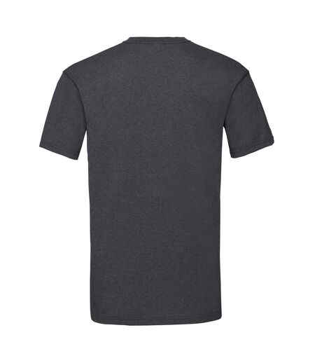 Fruit Of The Loom Mens Valueweight Short Sleeve T-Shirt (Dark Heather) - UTBC330