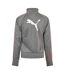 Womens/ladies Striped Track Jacket Grey Pink Puma-2