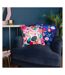Flower girl cushion cover 43cm x 43cm pink/teal Kate Merritt
