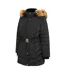 Womens/ladies Waterproof Puffer Jacket Black Firetrap-3