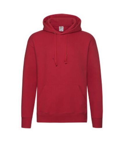 Mens r hoodie red Fruit of the Loom