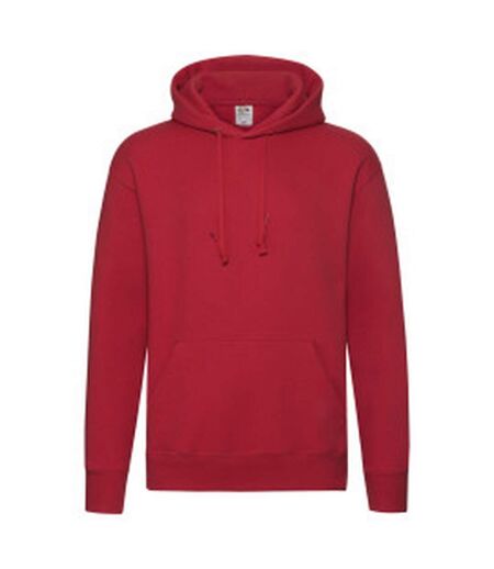 Mens r hoodie red Fruit of the Loom