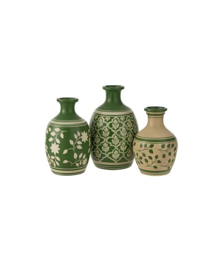 Vase Déco Fleurs 43cm Vert