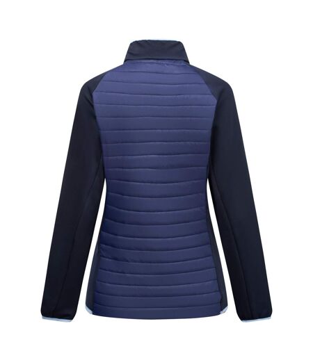 Veste Hybride Matelassée Et Compressible Clumber Femme Bleu Marine Bleu Ciel Regatta