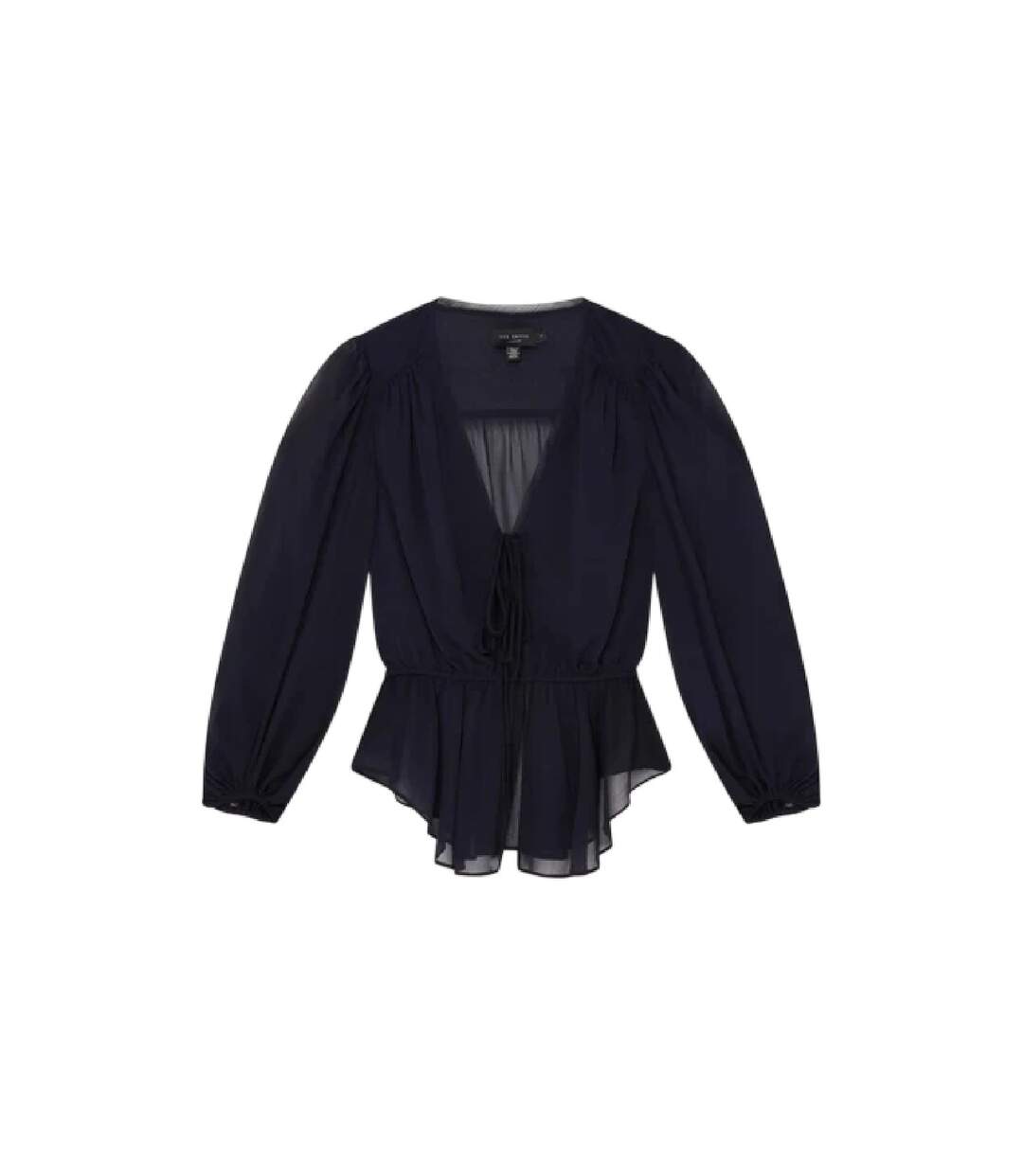 Blouse Manches Bishop Femme Bleu Marine Ted Baker-2