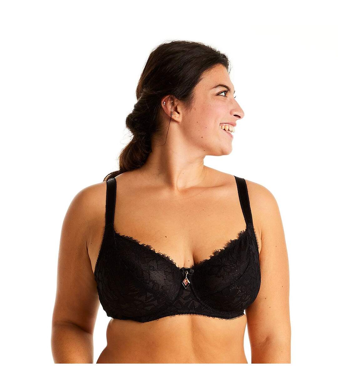 Soutien-gorge à armatures grand maintien noir Shaker-2