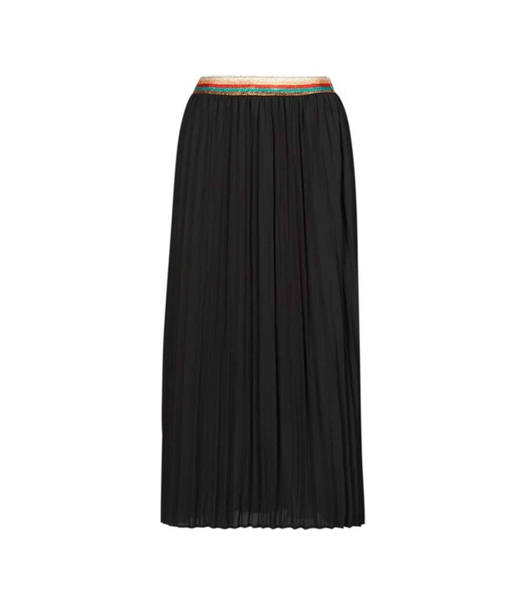 Jupe longue noire femme only elda-1
