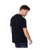 Mens tipped pique t-shirt navy Burton