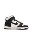 Baskets blanches/noires homme nike dunk hi-2
