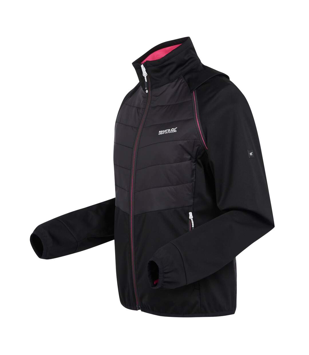 Womens/ladies steren ii hybrid jacket black/flamingo pink Regatta-3