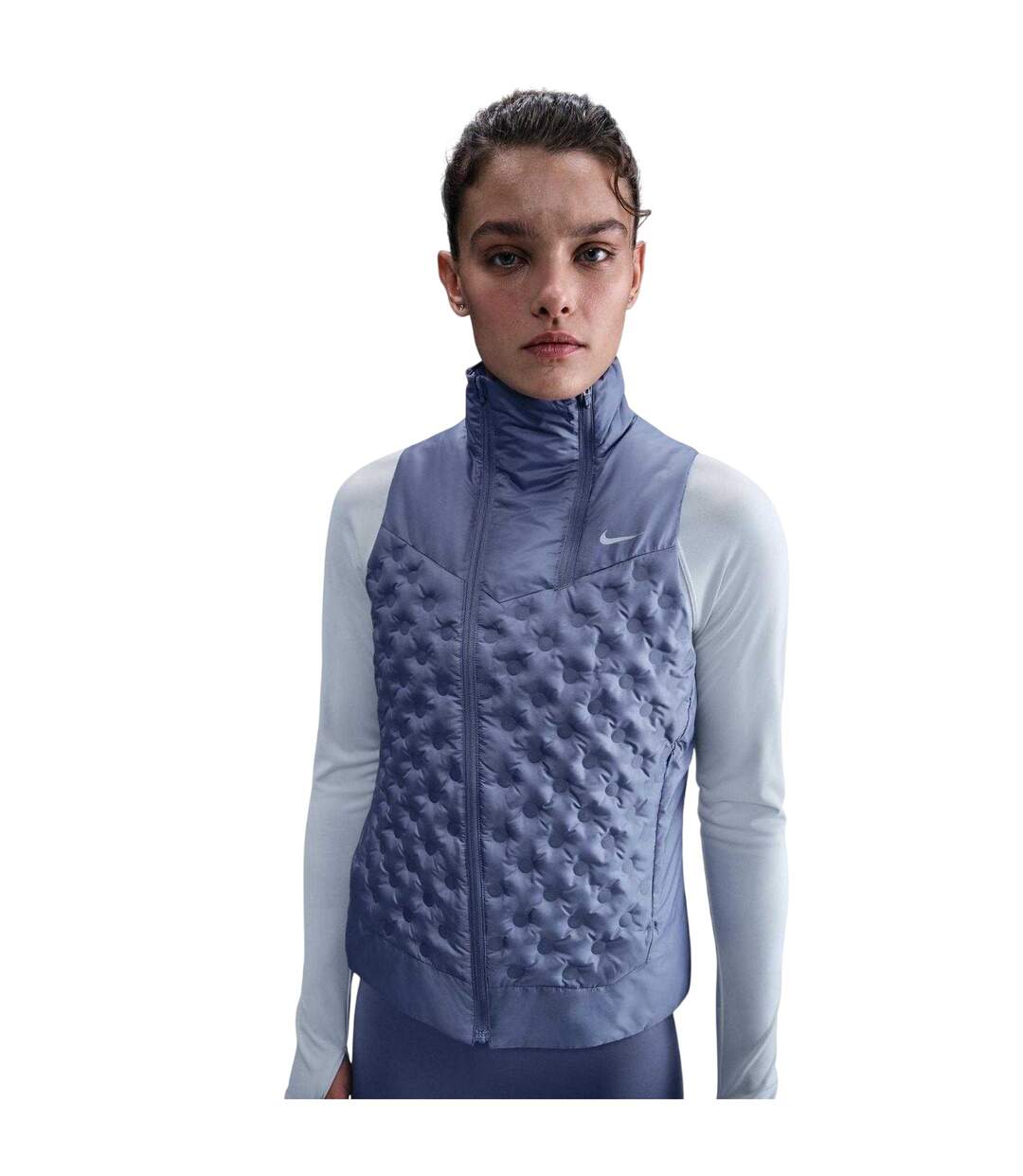 Womens/ladies Repel Aeroloft Therma-fit Gilet Indigo Nike-2