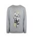 Unisex Adult Splintered Tiger Sweatshirt Graphic Grey Cavalli Class-1