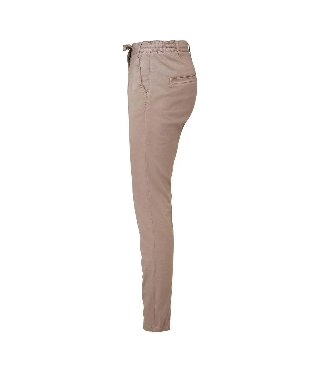 Womens/ladies Freehold Regular Chinos Khaki James Harvest-3