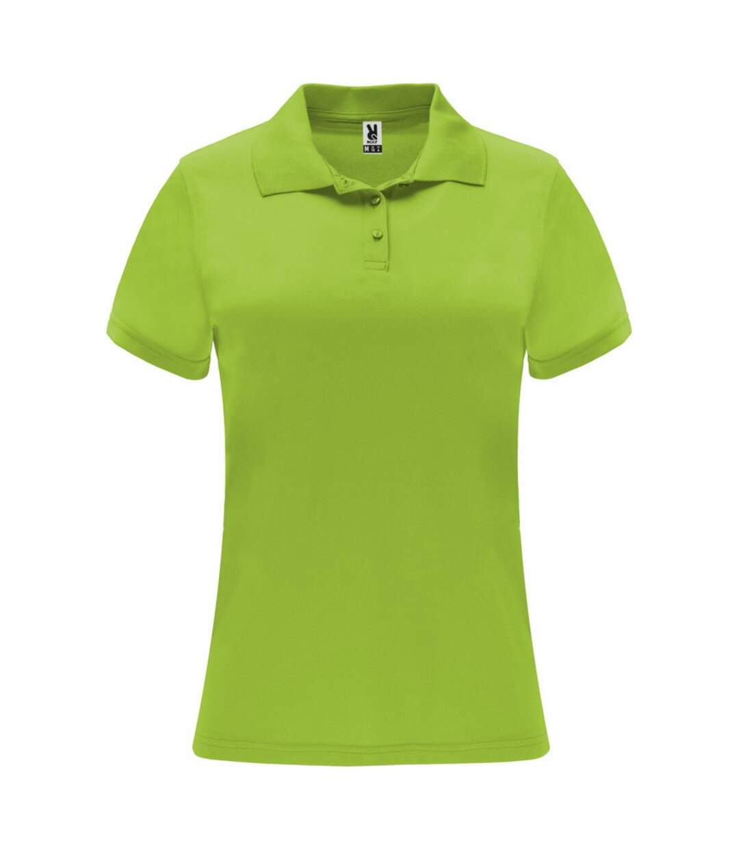 Womens/ladies monzha short-sleeved sports polo shirt lime/lime green Roly