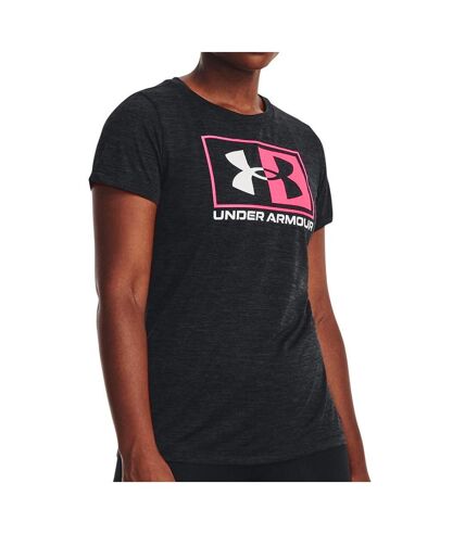 T-shirt Noir/Gris Femme Under Armour Tech Twist Box - S