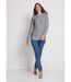 Pull chaud court col montant torsades-4