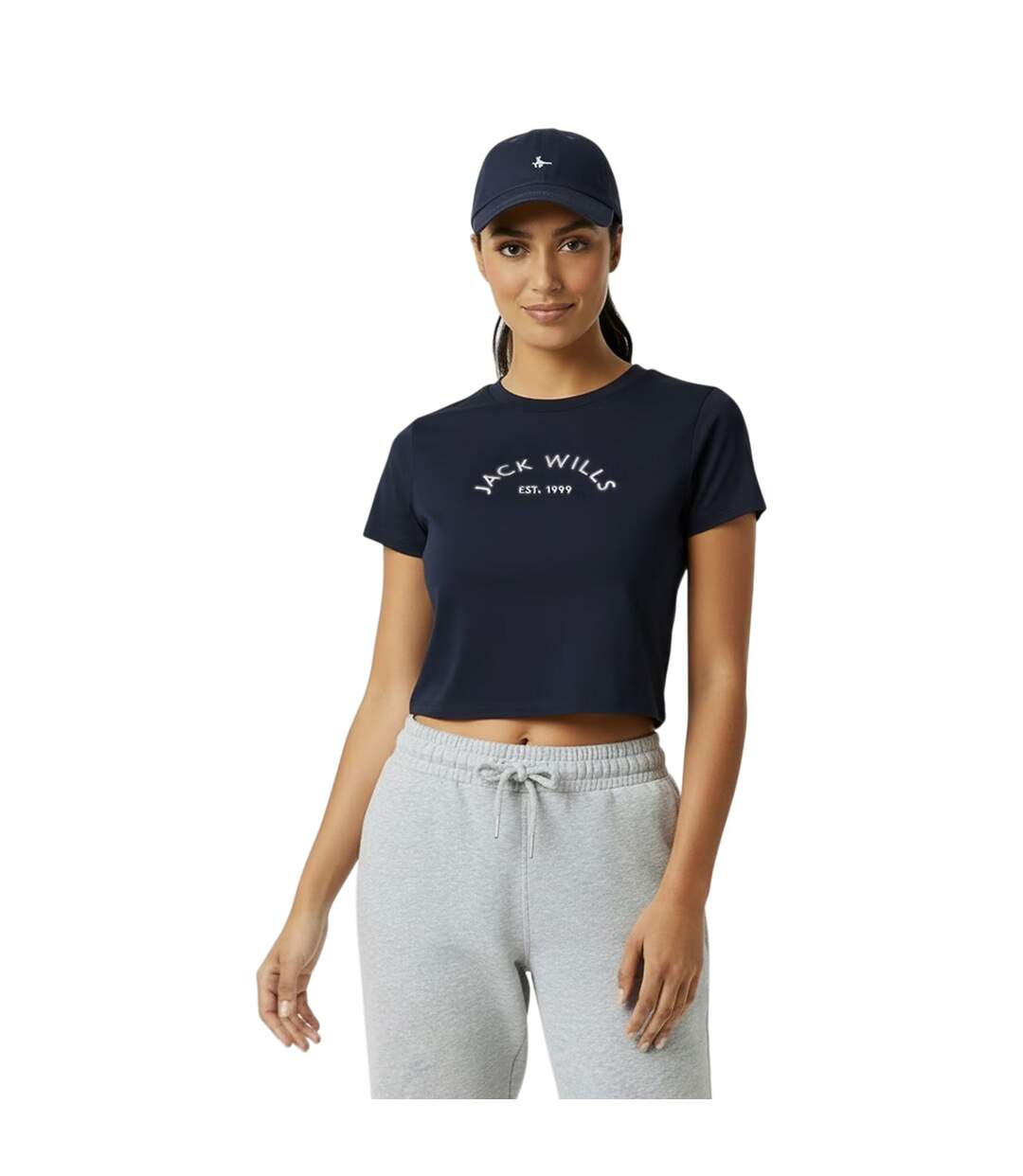 T-shirt Court Motif/style 1 Femme Bleu Marine Jack Wills-4