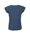 SOLS Womens/Ladies Melba Plain Short Sleeve T-Shirt (Denim)