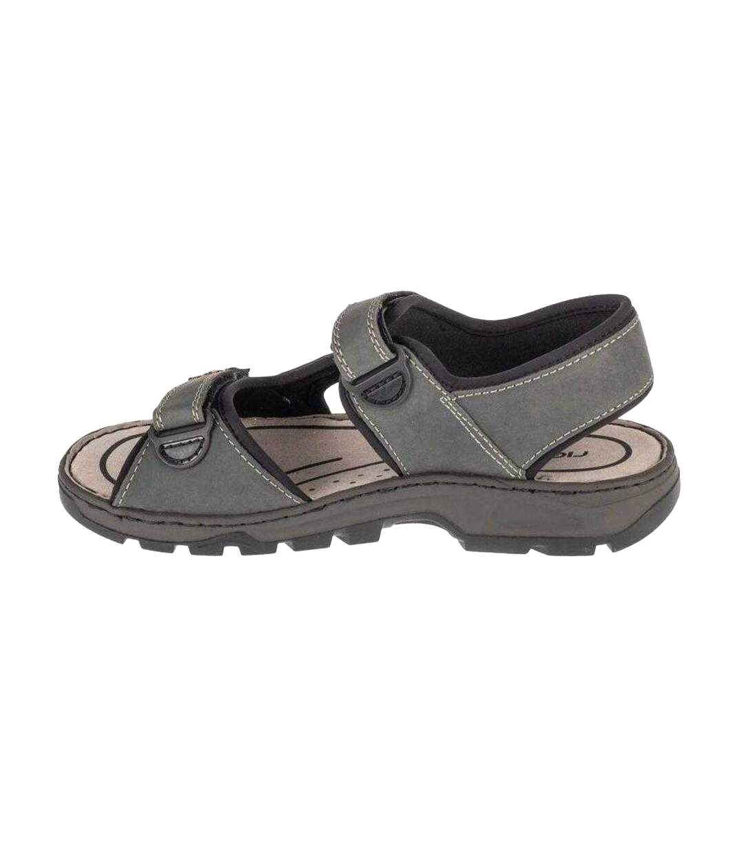 Sandales Style Logo Homme Gris Rieker-2
